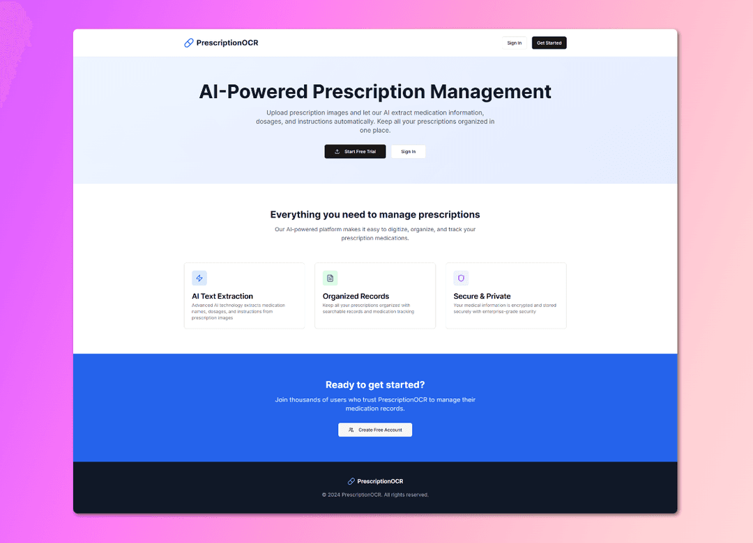 Prescription OCR